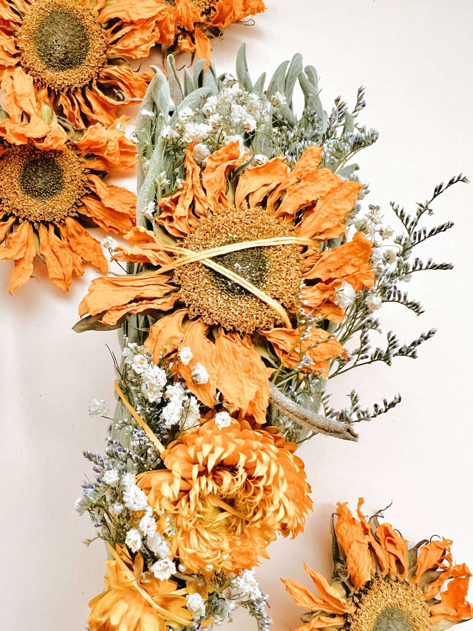 SUNSHINE PRAIRIE Floral Sage Smudge Bundle - Smoke Cleanser - HER Home Design Boutique